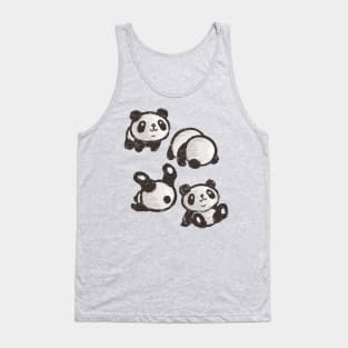 Rolling panda Tank Top